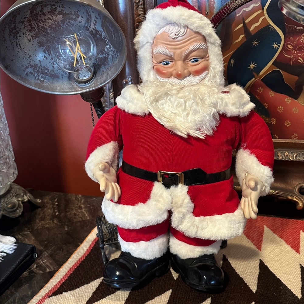 Vintage Santa Claus Doll in Red and White Outfit 1950’s rare